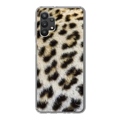 Produktbild von MuchoWow® Handyhülle Schutzhülle Hülle für Samsung Galaxy A32 5G Nahaufnahme Mantel Leopard Silikon Softcase Handy Hülle - Softcase