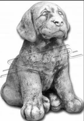Produktbild von Garten Dekoration Hund Terrasse Stein Figuren Figur Deko Statue Skulptur S103080