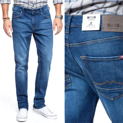 Produktbild von MUSTANG, Herren Jeanshosen, Slim fit, VEGAS SLIM, W32 L34, Blau, Jeans, baggyjeans, buggy