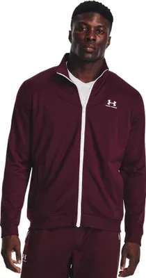 Productafbeelding van Under Armour Sportstyle Tricot sweatshirt met halve rits, paars, maat S / regular, voor heren, kleur paars, maat S