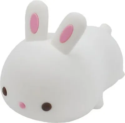 Produktbild von OKWISH Nachtlichter Dimmbares, Kinder Nachtlicht, Nachtlicht mit Farbwechsel, Silikon Nachtlicht mit Touch, Wiederaufladbare Nachtlampe Hase