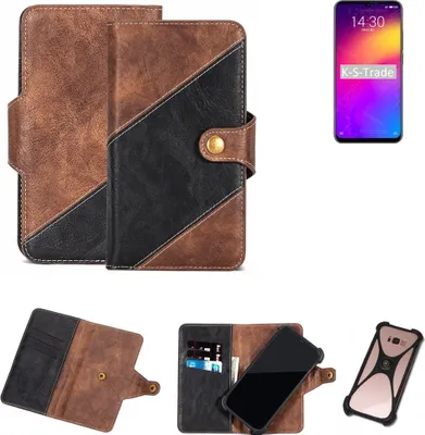 Produktbild von K-S-Trade Handy Hülle Schutz Hülle Schutzhülle Bookstyle Case kompatibel mit Meizu Note 9 Handy Cover Hülle Schutztasche 1x