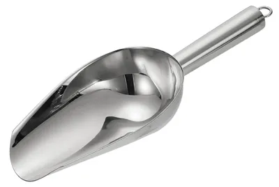 Eislöffel aus Edelstahl, 25 cm, silber, ergonomisch, spülmaschinengeeignet