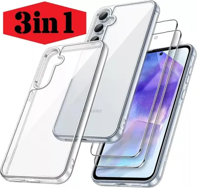 Produktbild von Hülle + 2X Schutzglas für Samsung Galaxy S25 FE 9H Panzerfolie Case Bumper Glas