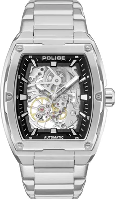 Obrázok produktu pre POLICE pánske automatické hodinky strieborné pánske veľkosti 42 x 51,5 PEWJL0072201, PEWJL0072202