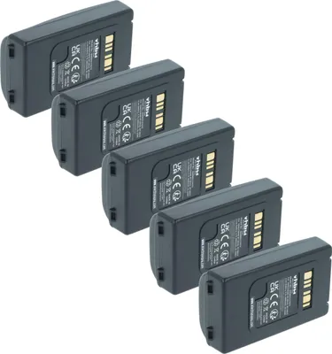 Produktbild von vhbw 5x Akku Ersatz für Datalogic BT-0015, BT-0016, 94ACC0046, 94ACC0048 für Barcodescanner POS (6800 mAh, 3,7 V, Li-Ion)