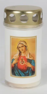 Image de 15x Bougies funéraires Maria 12cm Bougies Luminaires Cimetière Bijoux Lanternes Décoration