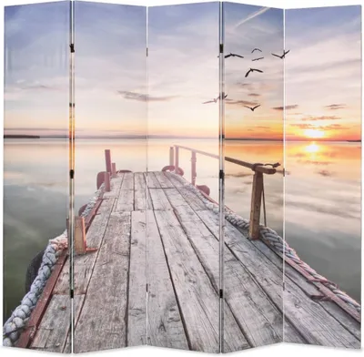 Produktbild von Raumteiler klappbar 200 x 170 cm See mit Steg