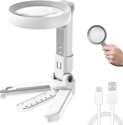 Image de Loupe avec éclairage 10x/5x : outil d'agrandissement optique pour un travail de précision