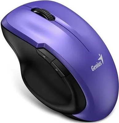 Produktbild von Genius Ergo 8200S Maus, kabellos, optisch, 1200 dpi, 5 Tasten, geräuscharm, BlueEye-Sensor, USB, lila