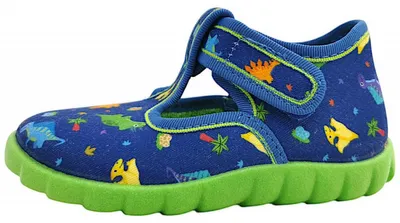 Produktbild von Fischer Markenschuhe Kinder Klett Hausstiefel Hausschuh Blau in Gr. 23