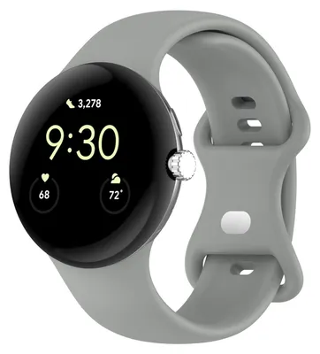 Produktbild von Smartwatch Armband Silikon Google Pixel Watch 4 / 3 45mm Butterfly-Schnalle Band