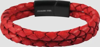 Produktbild von Akzent Echtlederarmband, geflochten