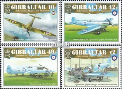 Produktbild von Briefmarken Gibraltar 2011 Mi 1443-1446 (kompl.Ausg.) postfrisch Spitfire Flugzeuge