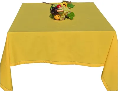 Produktbild von Tischdecke in Leinenoptik Hohlsaum 170 x 225 cm Gelb