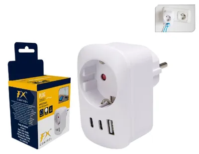 Productafbeelding van Van der Meulen stekker met 3 USB-aansluitingen voor het opladen van speelgoed