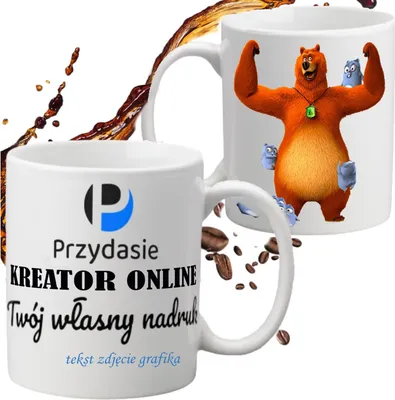 Produktbild von Kubek Z Twoim Własnym Dowolnym Nadrukiem Foto Zdjęciem Logo Na Prezent