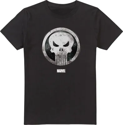 Produktbild von The Punisher - "Worn Skull" T-Shirt für Herren TV2615 (M) (Schwarz)