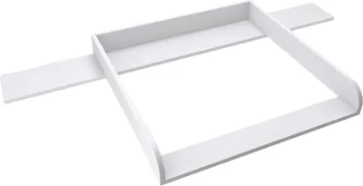 Produktbild von regalik Wickelaufsatz mit Platte für Hemnes von IKEA, Wickeltischaufsatz für 50x160 cm Kommoden, Abnehmbar Wickelkommode aufsatz, Abgerundeten Frontplatten, Weiß