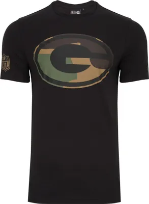 Produktbild von New Era Shirt - NFL Green Bay Packers schwarz / camo - L