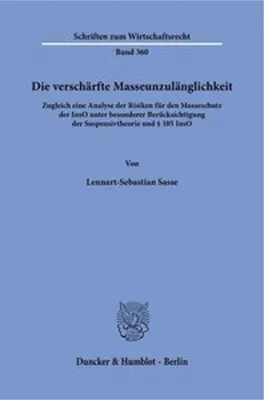 Image de Die verschärfte Masseunzulänglichkeit