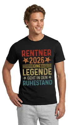 Produktbild von Spreadshirt Rentner 2026 Legende Geht In Den Ruhestand Männer T-Shirt, M, Schwarz