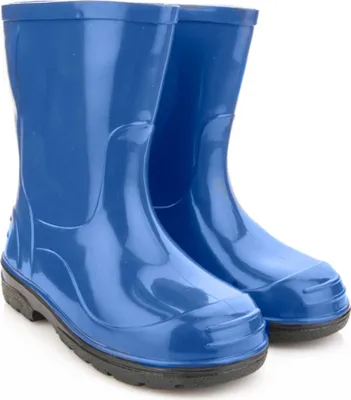 Produktbild von Uni Kinder Gummistiefel Regenstiefel  Regenschuhe mit Filzeinlage Regenstiefel  für Jungen und Mädchen Blau 26