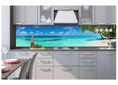 Zdjęcie produktu dla Dimex fototapeta do kuchni KI-260-091 Rajska plaża 60 x 260 cm
