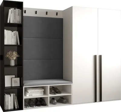 Produktbild von Garderobe MIRO Set 4 mit gepolsterten Paneelen Industrial Design