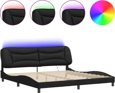 Immagine prodotto di Giroletto con LED nero 200x200 cm in ecopelle