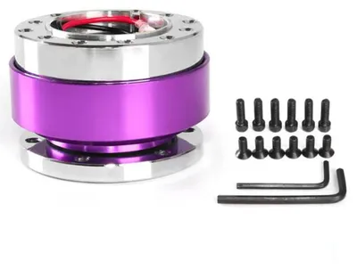 Image de Kit d'adaptateur de moyeu à démontage rapide pour volant, en alliage d'aluminium, avec bossages à encliqueter et boulons à vis – Accessoires automobiles