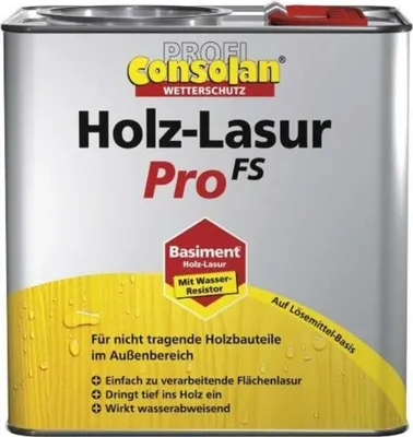 Produktbild von Consolan Holzlasur Außen Profi Holzschutz Ebenholz 0,75L