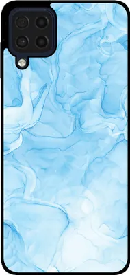 Zdjęcie produktu dla Smartphonica Etui na telefon do Samsung Galaxy M53 5G z marmurkowym nadrukiem - Etui z TPU z marmurkowym wzorem - Jasnoniebieski