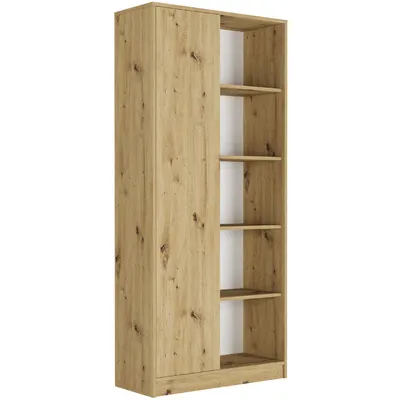 Produktbild von Framire Regal-Schrank mit Fächern 180 x 80 cm, Modell MODERN B5, Artisan Eiche