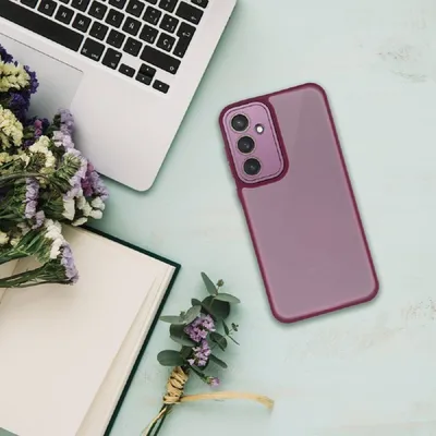 Immagine prodotto di Custodia protettiva Bumper - Custodia per cellulare antiurto compatibile con Samsung Galaxy S25 Viola