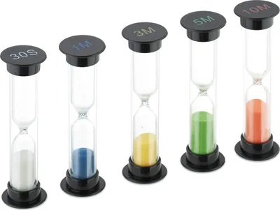 Produktbild von relaxdays Sanduhren 5er Set