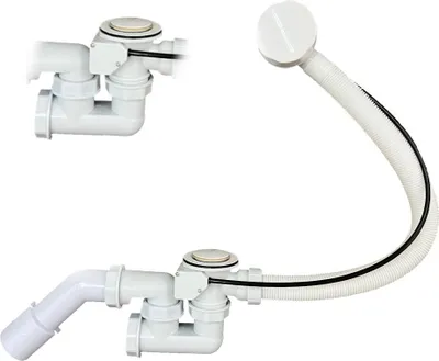 Immagine prodotto di Sifone automatico universale per vasca da bagno TADYCH bianco