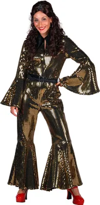 Produktbild von 70er Jahre Jumpsuit Damen Gold - S
