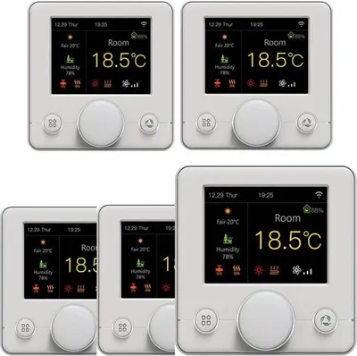 Zdjęcie produktu dla 5X WiFi cyfrowy kolorowy termostat pokojowy LCD RGB Termostat do ogrzewania wodnego 3A ogrzewanie podłogowe programowalny termostat ścienny regulator temperatury termostaty pokojowe