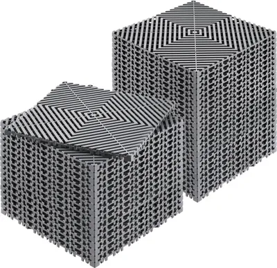 Immagine prodotto di Tappetino drenante Tappetino drenante per pavimenti 12” x 12” Modulare ad incastro Cuscino