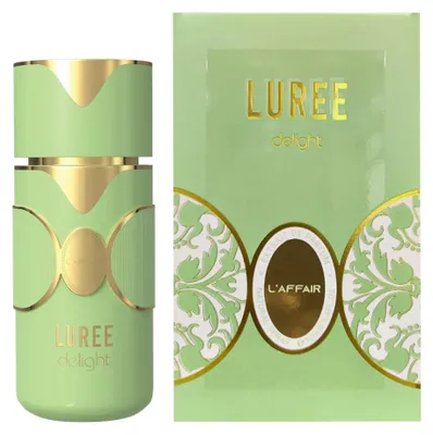 Immagine prodotto di Allure Luree Delight, eau de parfum per donna, 100 ml. Note olfattive: tè verde, limone, pistacchio, marshmallow, vaniglia