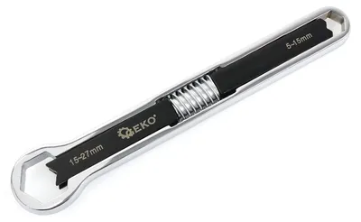 Immagine prodotto di Chiave doppia ad anello regolabile 5–15 mm, 15–27 mm Geko
