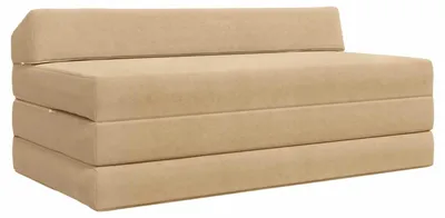 Produktbild von Möbel Klappsofa Bett Grün Grau 120 x 60 x 49 cm Stoff - Klassische Sofas CC3652