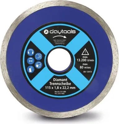 Zdjęcie produktu dla Diamentowa tarcza tnąca, Ø 115 mm, pełna