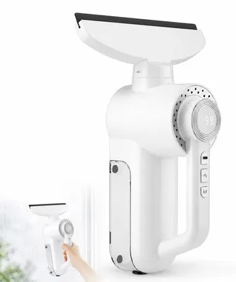 Produktbild von Akku-Fenstersauger, elektrischer Fensterreiniger mit 2 Saugstufen, 3000 mAh Akku, kabellos, mit Sprühflasche, für Fenster, Dusche, Spiegel und Auto