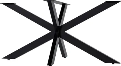 Produktbild von CLP Tischbeine Hardwick aus Stahl in Sternform Höhe 71 cm schwarz Größe 150x78x71 cm Größe 150x78x71 cm