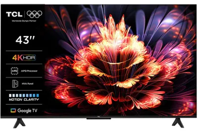 Zdjęcie produktu dla TCL 43P61K, 109,2 cm (43"), 3840 x 2160 px, 4K Ultra HD, Smart TV, Wi-Fi, Aluminium