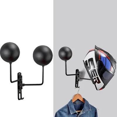 Produktbild von Wandhalter für Helme und Hüte rotierend - Rotationsgelenkbar