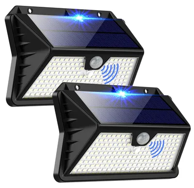 Solarlampen für Außen, 2 Stück, 310 LED, mit Bewegungsmelder