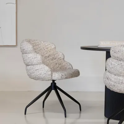 Produktbild von Giga Meubel Esszimmerstuhl Claes - Taupe - Drehbar